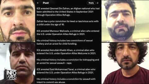ICE arrests multiple Afghan nationals committing heinous crimes on US soil