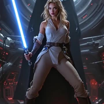 Galactic beauty, power and danger. #ai #aigenerated #aiart #starwar #jedi #joda #princessleia #starw