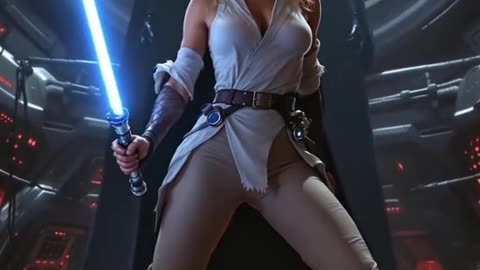 Galactic beauty, power and danger. #ai #aigenerated #aiart #starwar #jedi #joda #princessleia #starw