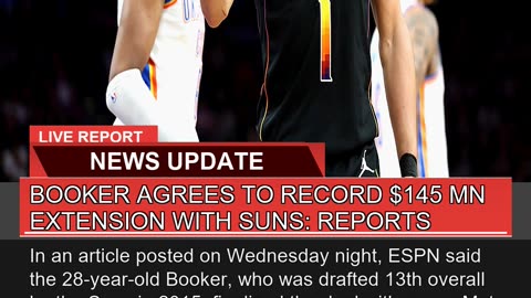 Booker Agrees to Record Mn Extension with Sun