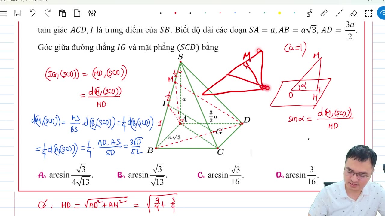 E2.3 - Kĩ năng tìm góc qua khoảng cách