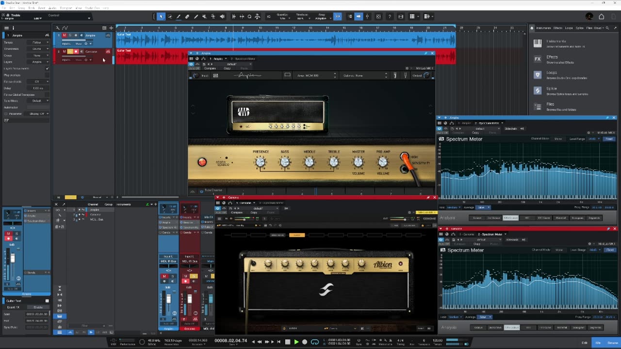 Tone Test Presonus Ampire - Two Notes Genome Marshall Amp Sim