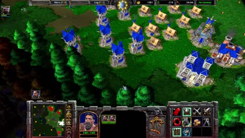 Warcraft 3: Humans And Orcs VS Two Undead Armies