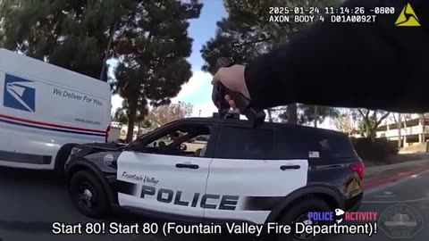 Shirtless Suspect Steals Gun From Female Cop