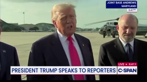 POTUS is asked why his supporters are interested in Epstein case