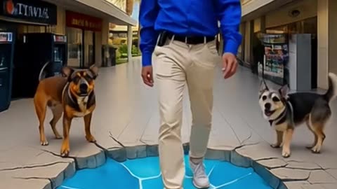 Dog-3D Art Reaction#Shorts-09