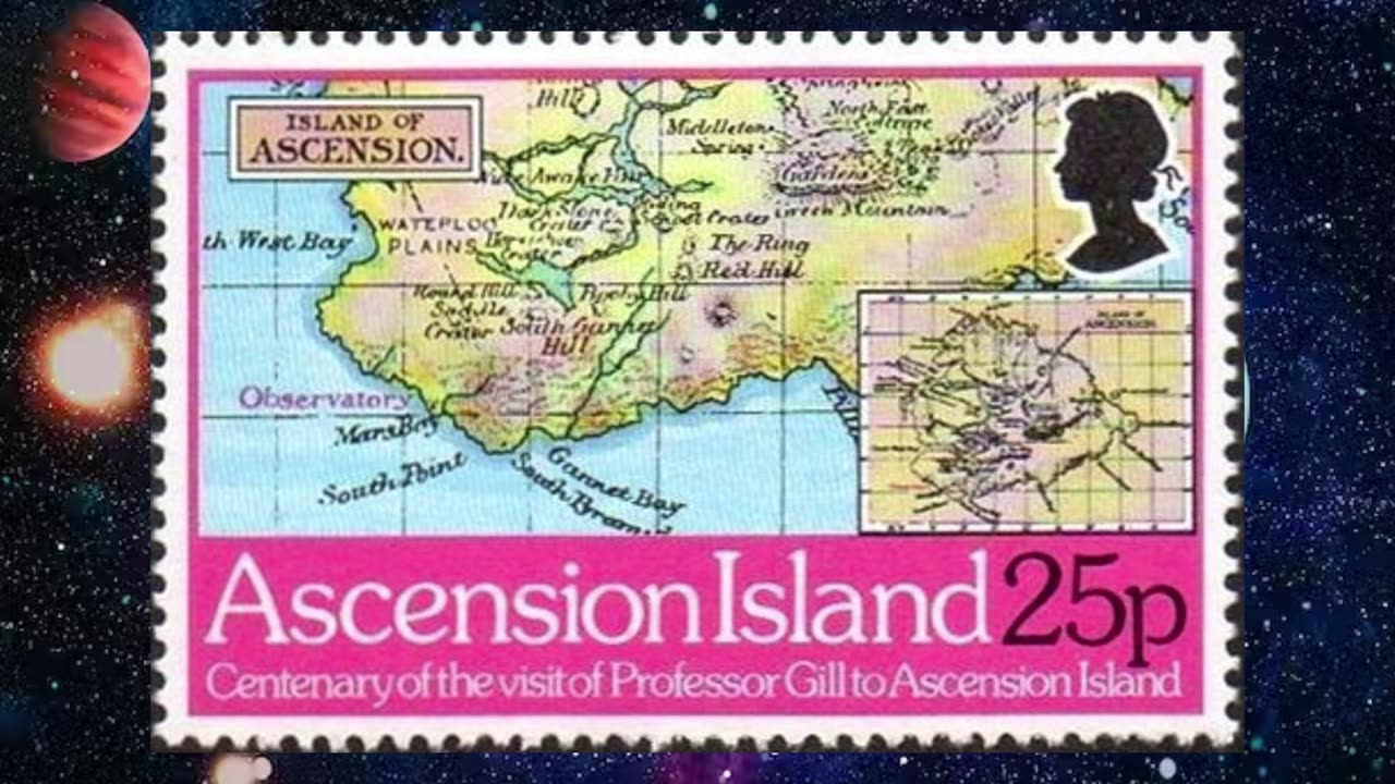 Astronomy and Space Stamps - Ascension - Part 1