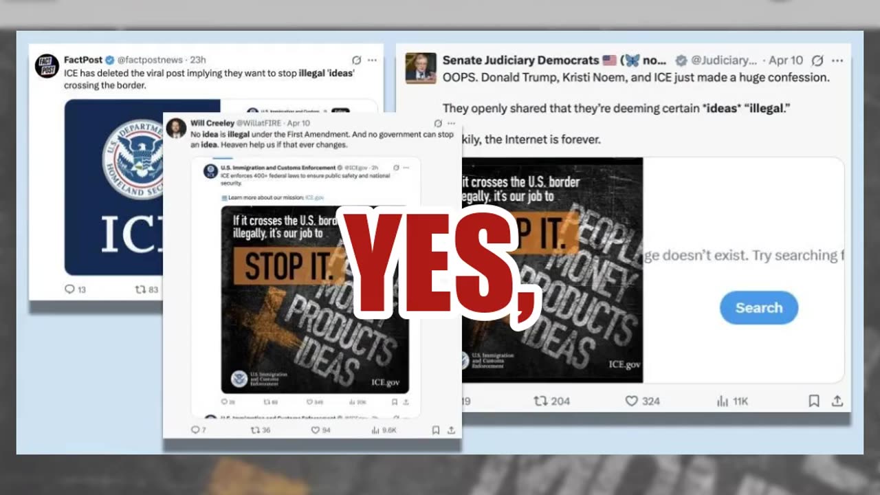 Fact Check: ICE X Post That Prompted 'Illegal Ideas' Backlash is AUTHENTIC