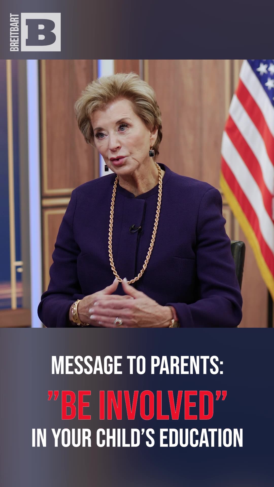 "Be Involved": Linda McMahons Message to Parents of Students