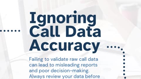 Common Call Reporting Mistake to Avoid