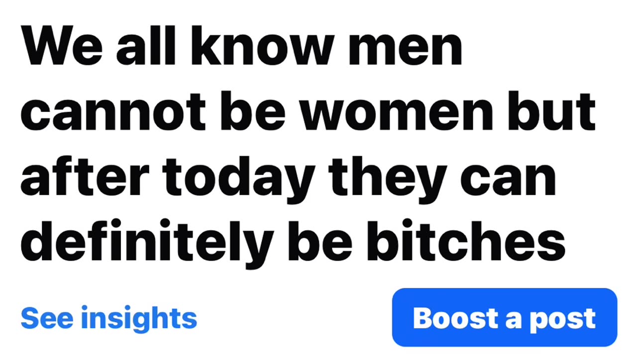Men cannot be women #MenCannotBeWomen #TadpoleTriplett #Comedian #Comedy