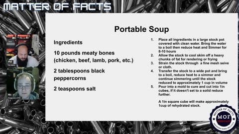 Matter of Facts: A Prepper's Recipe Book