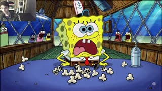 Outtake #3111 Of SpongeBob SquarePants Attempts Popcorn Eating Challenge Fake Funny Parody Animated