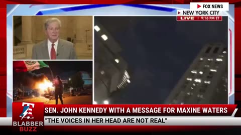 Sen. John Kennedy With A Message For Maxine Waters