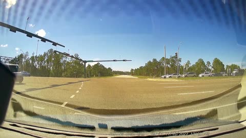 Semi Runs Red Light