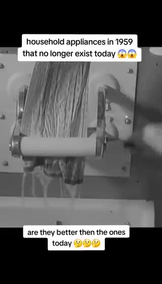 ✅ 1950s household appliances that no longer exist today.