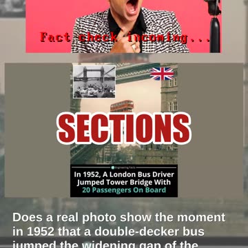 Fact Check: FAKE Photo Does NOT Show Moment London Bus Jumped Gap As Tower Bridge Drawbridge Opened