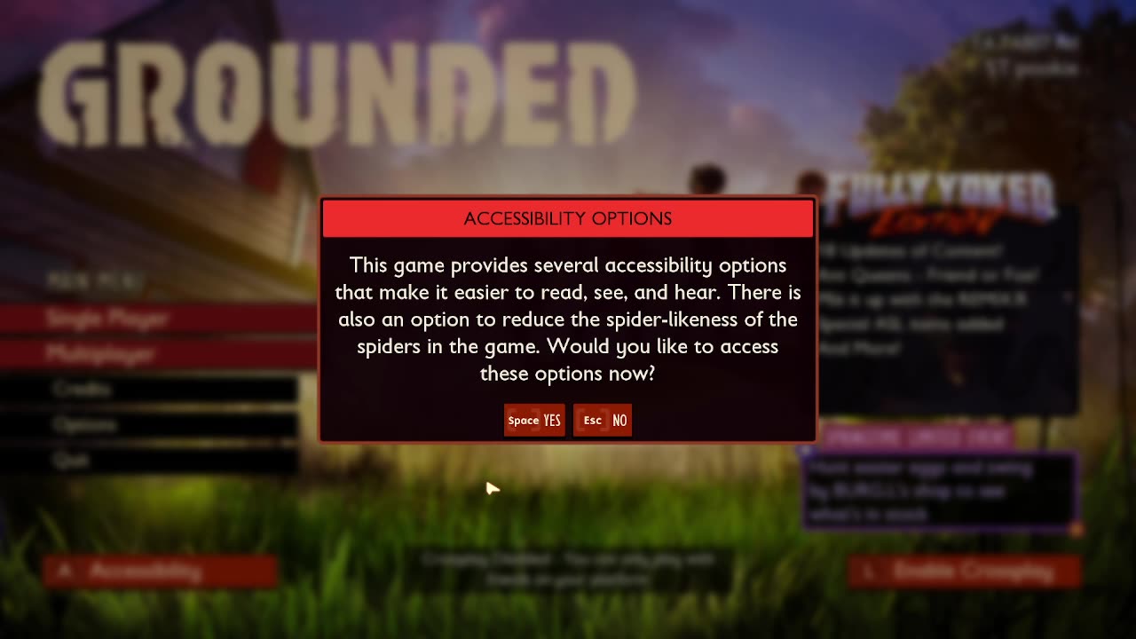 playing some grounded