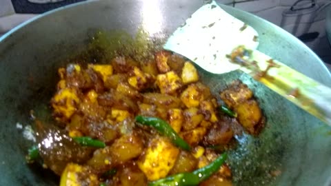 today specially cooking paneer