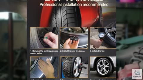 TPMS Sensor GM, 4pcs 315Mhz Tire Pressure Monitoring Sensor Replacement for Chev
