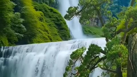 Relaxing Nature Moment – Waterfalls and Soothing Sounds