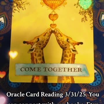 Oracle Card Reading 3/31/25