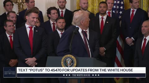 President Trump Participates in a Visit of the 2025 Stanley Cup Champions The Florida Panthers