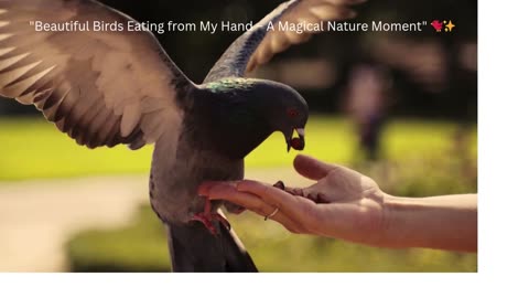 Beautiful Birds Eating from the Hand – A Magical Nature Moment"