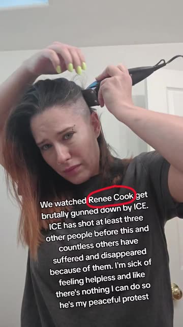 I regret to inform you that liberal white women are now shaving their heads for Renee Good