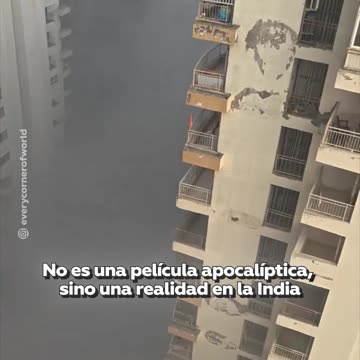 Espesa niebla tóxica cubre Nueva Delhi