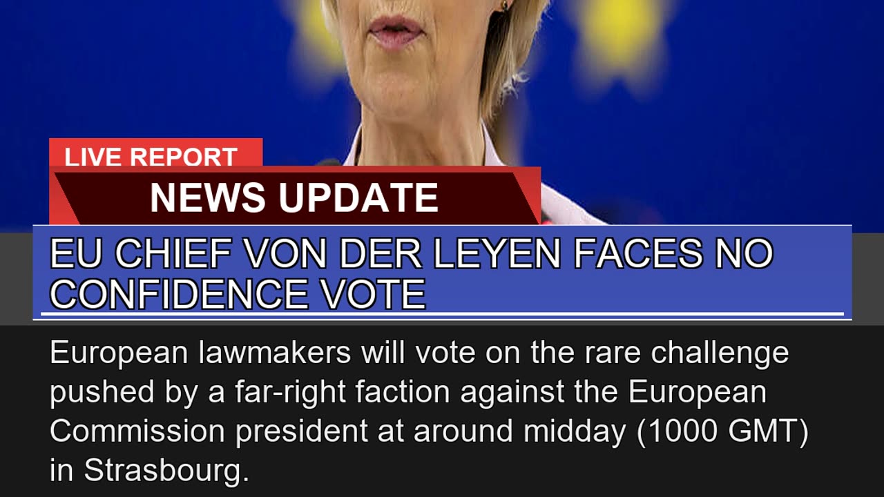 EU Chief Von Der Leyen Faces No Confidence Vote