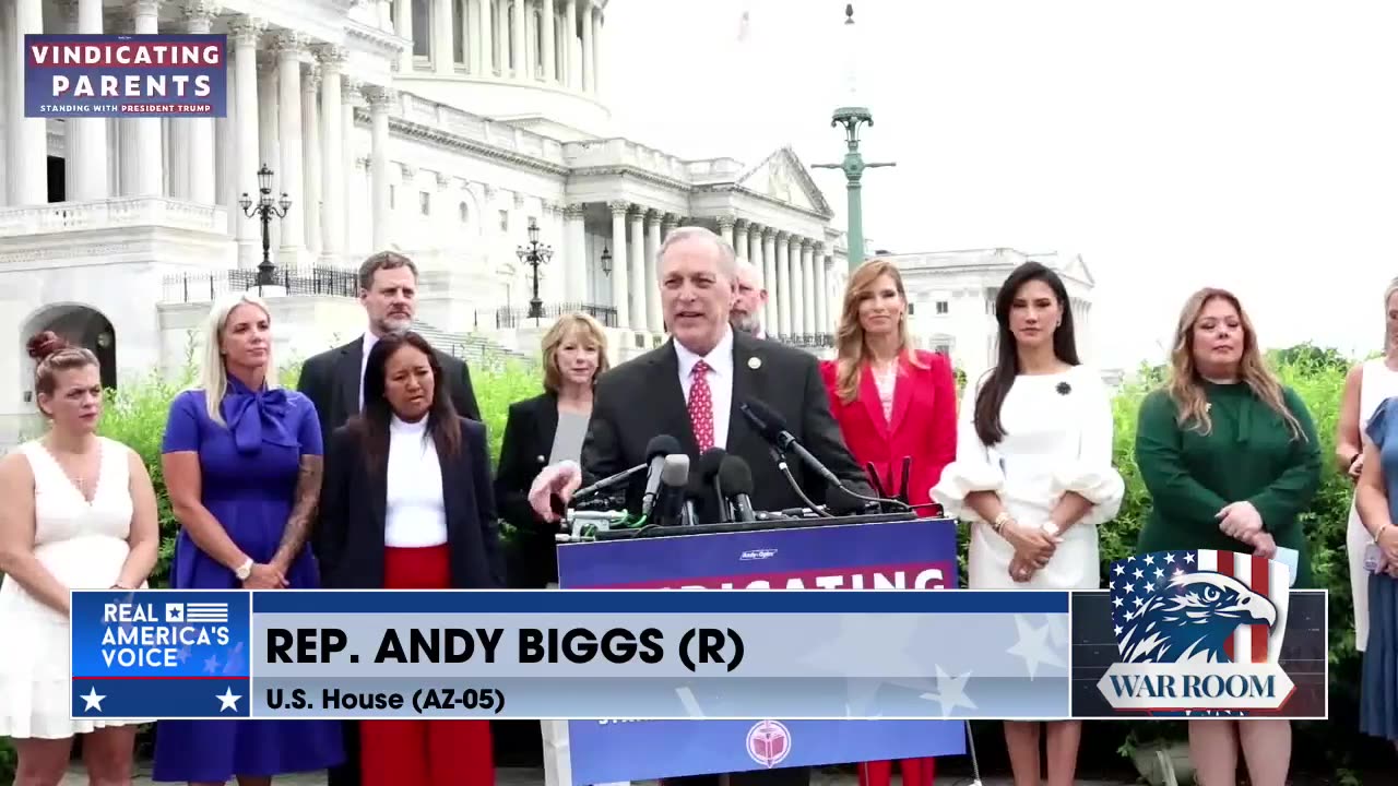 Rep. Andy Biggs Delivers Remarks With ‘Parents Demanding Justice Alliance” Live In Washington D.C.