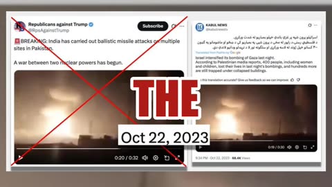 Fact Check: Video Does NOT Show India Striking Pakistan In May Of 2025 -- Video Clip From 2023