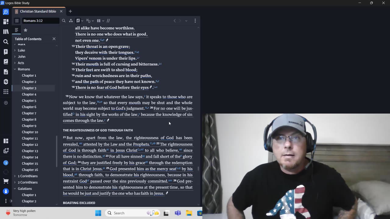 the knowledge of sin comes through the law [The Bride of Christ]