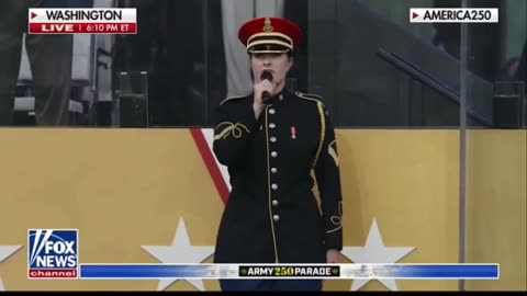 AMERICA 250 ARMY PARADE - STAR SPANGLED BANNER