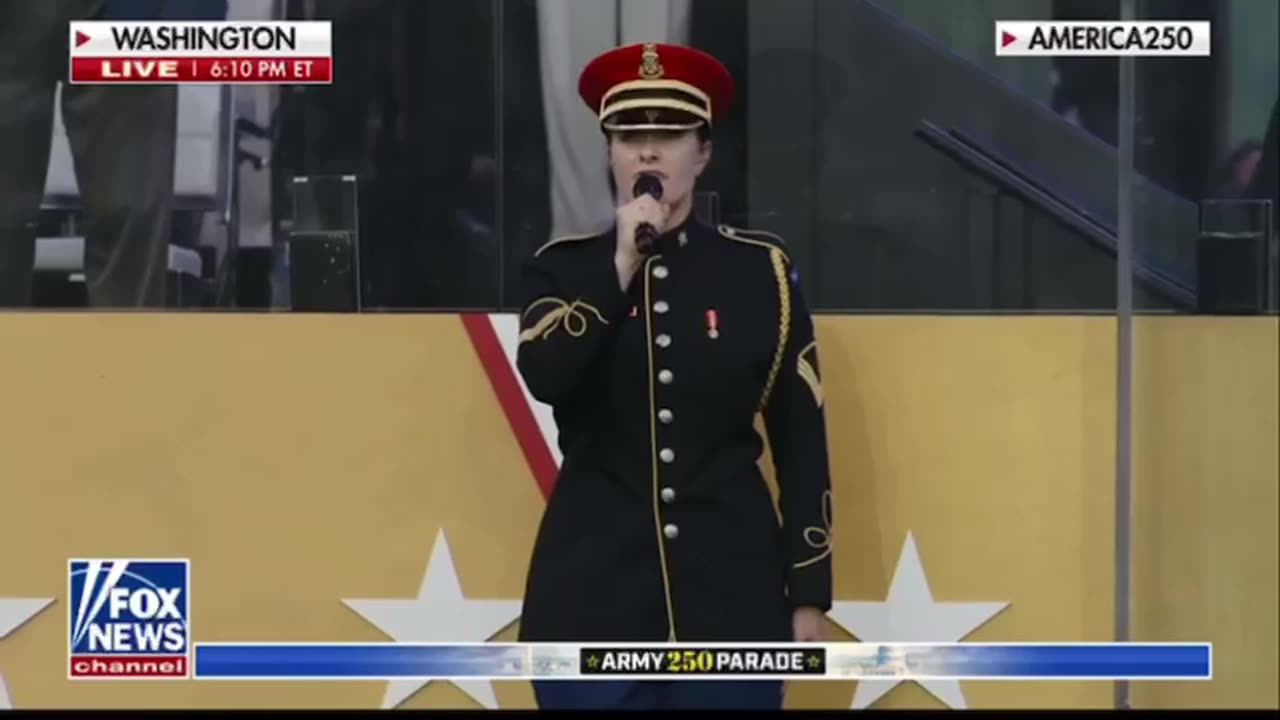 AMERICA 250 ARMY PARADE - STAR SPANGLED BANNER