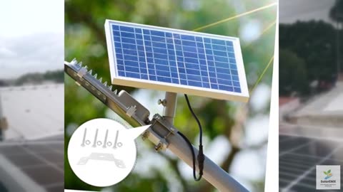 Happyyami 1set Solar Light Pole Mount Adapter Kit Hoop Extension Hoop Iron Sheet