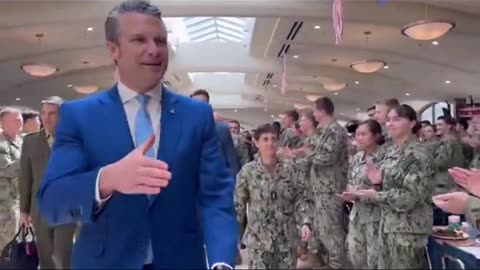 Secretary of Defense Pete Hegseth receives a MASSIVE welcome at the Naval Academy.