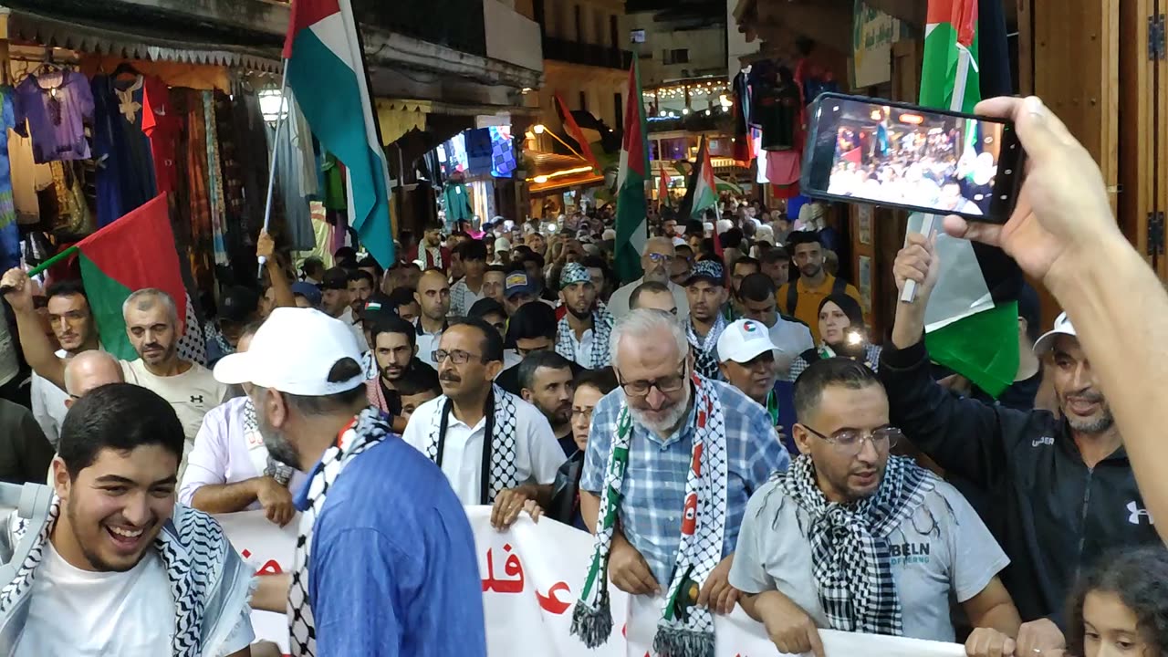 مسيرة شعبية بطنجة لدعم فلسطين ومناهضة التطبيع 28 08 2025 غزة يا زينة البلدان