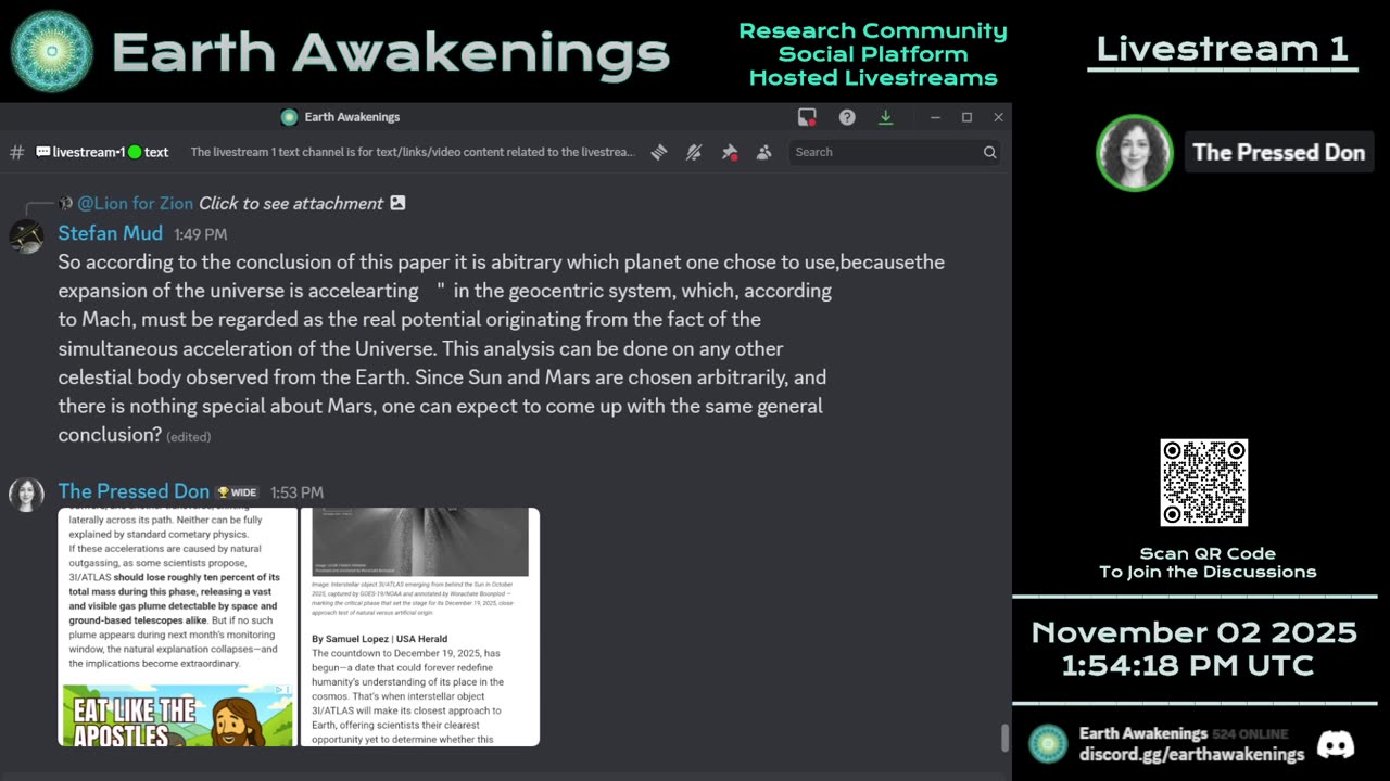 Earth Awakenings - Livestream 1 - #4122