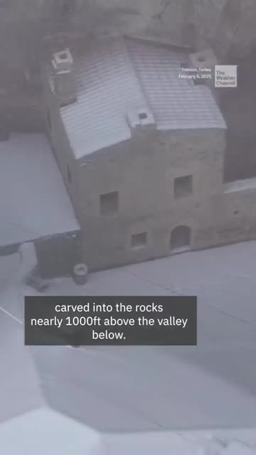 Snowfall Transforms Monastery Into Winter Wonderland