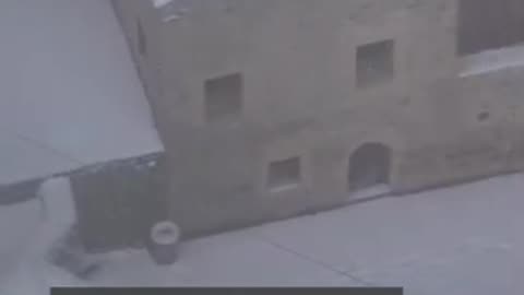Snowfall Transforms Monastery Into Winter Wonderland