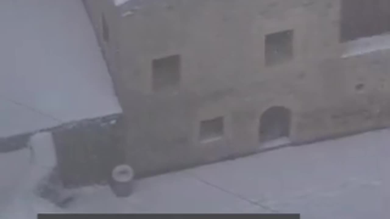 Snowfall Transforms Monastery Into Winter Wonderland
