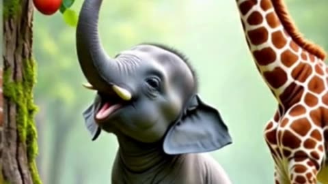 हाथी और गिर्राफ की दोस्ती #trending #tranding #viral #storytime #story #viralshort #moralstories