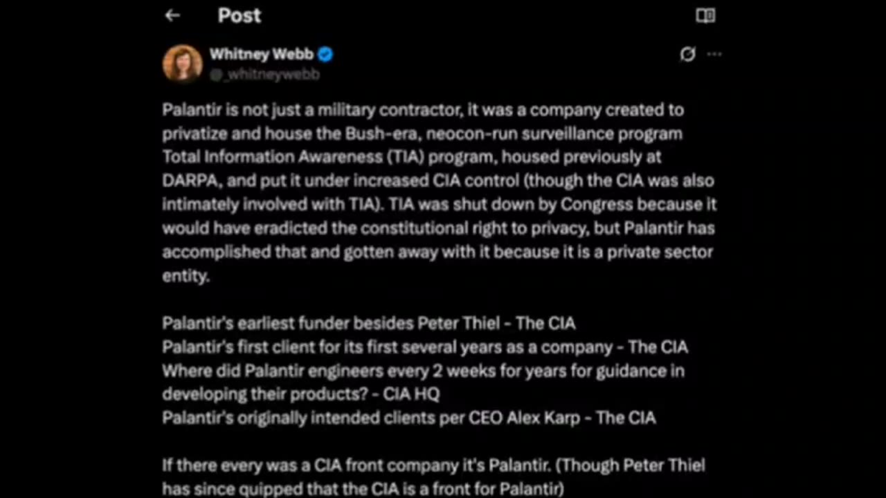 Palantir's New Data Contract With The Trump Admin