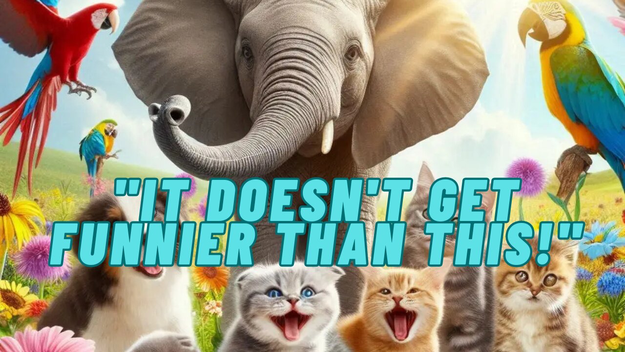 "Don't drink water while watching. Trust me. 😂🐴🐘💦"