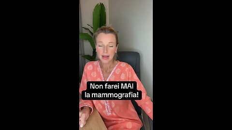 Perché non faro’ mai MAMMOGRAFIA?