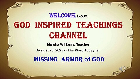 Missing Armor of God