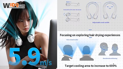 🎧 Bladeless Neck Fan | 360° Cool Comfort Anywhere! ❄