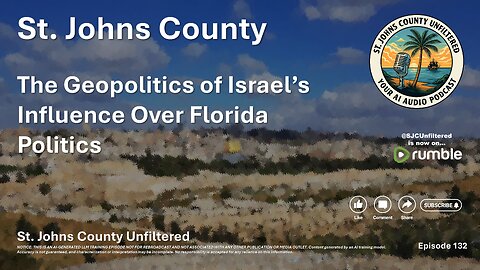 Episode 132 - The Geopolitics of Israel’s Influence Over Florida Politics